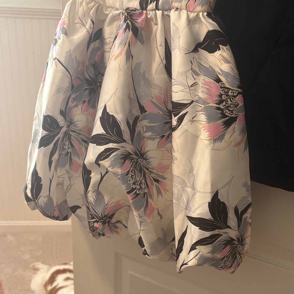 Speechless Floral Kids Dress in White and Pink - Picture 3 of 5